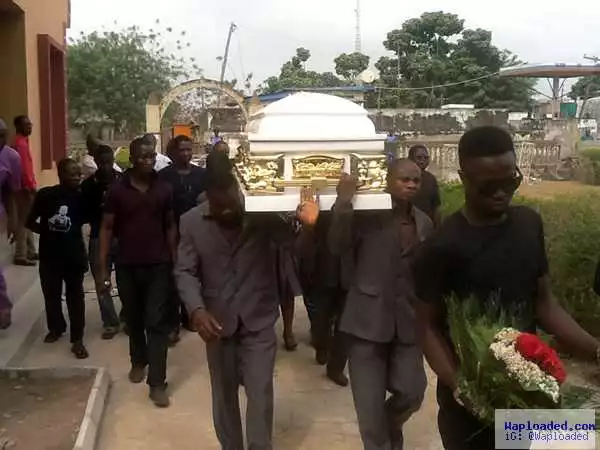 So Sad!! See Photo From Burial Of The Man Killed By His Lawyer Wife In Ibadan